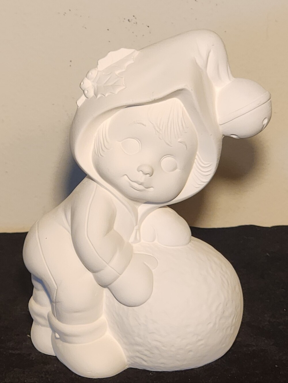 Vintage Ready to Paint Ceramic Bisque Sweet Tot Snowball Baby